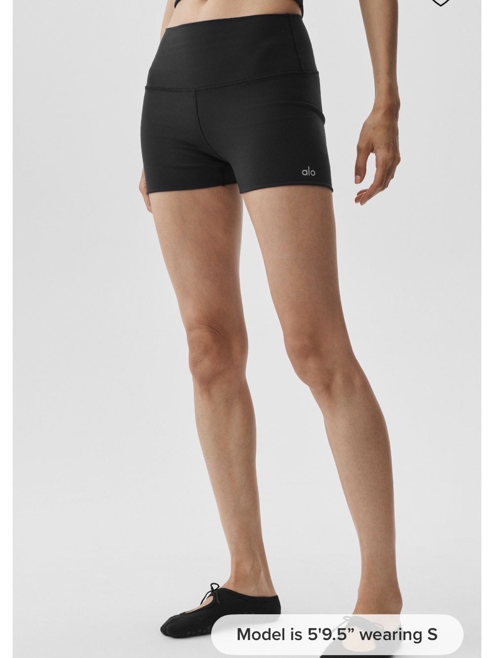 ALO 3” Yoga Black High-Waist Bike Shorts